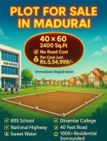  Residential Plot for Sale in Eliyarpatthy, Madurai