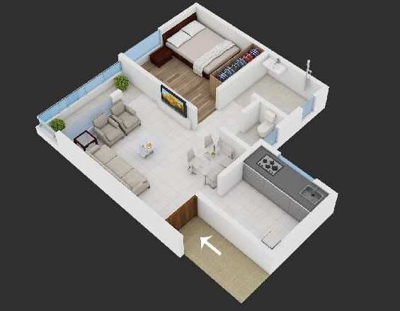 1 BHK Apartment 551 Sq.ft. for Sale in Bavdhan, Pune