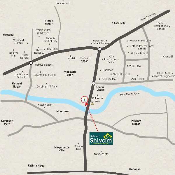 1 BHK Apartment 550 Sq.ft. for Sale in Kharadi, Pune