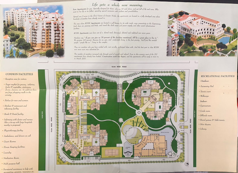 2 BHK 1305 Sq.ft. Apartment for Sale in Sector Chi 3 Greater Noida