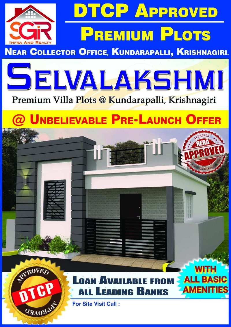 Residential Plot 1200 Sq.ft. for Sale in Veppanapalli, Krishnagiri