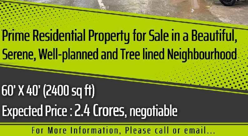  Residential Plot 2400 Sq.ft. for Sale in Omkar Nagar, Arekere, Bangalore