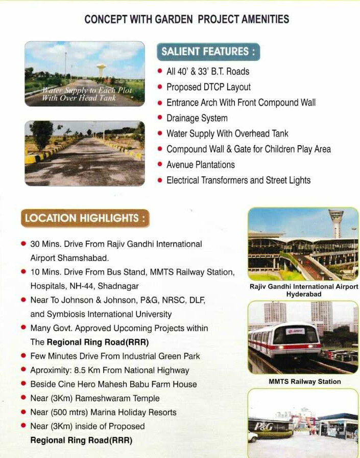  Residential Plot 200 Sq. Yards for Sale in Shadnagar, Hyderabad