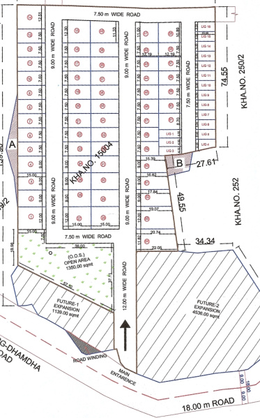  Residential Plot 1500 Sq.ft. for Sale in Khamariya, Durg