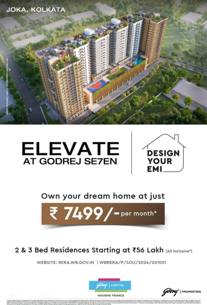 2 BHK 877 Sq.ft. Apartment for Sale in Joka, Kolkata