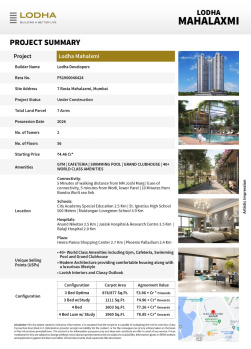 3 BHK Flat for Sale in Mahalaxmi, Mumbai