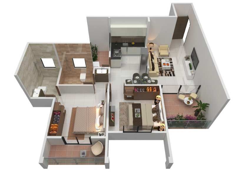 2 BHK Apartment 546 Sq.ft. for Sale in Bibwewadi, Pune