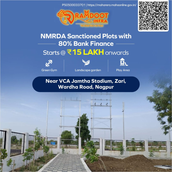  Residential Plot 1000 Sq.ft. for Sale in Jamtha, Nagpur