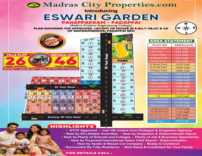  700 Sq.ft. Residential Plot for Sale in Padapai, Chennai