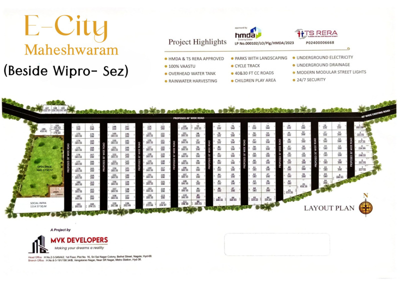  Residential Plot 165 Sq. Yards for Sale in Maheshwaram, Rangareddy