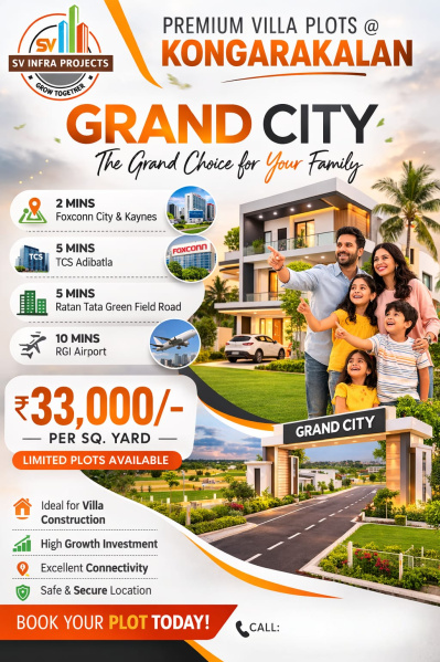  165 Sq. Yards Residential Plot for Sale in Kongarkalan, Hyderabad