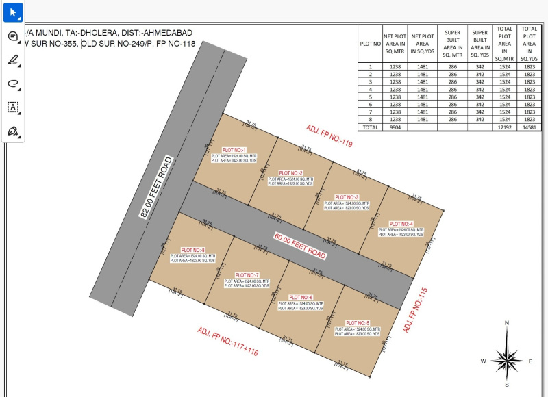  7249 Sq.ft. Residential Plot for Sale in Dholera, Ahmedabad