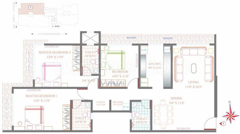 4 BHK Apartment 2000 Sq.ft. for Sale in Andheri West, Mumbai