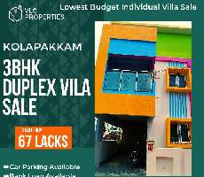 3 BHK House for Sale in Ponnambalam Salai, Kolapakkam, Chennai