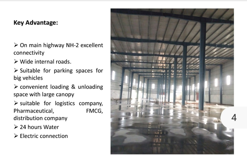  Warehouse 35000 Sq.ft. for Rent in Artauni, Agra