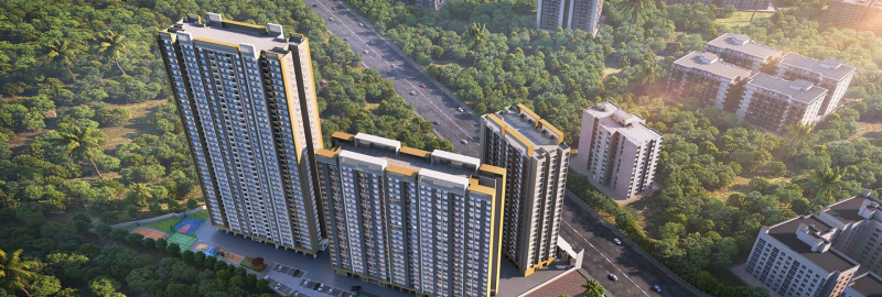 2 BHK Apartment 558 Sq.ft. for Sale in Thane West