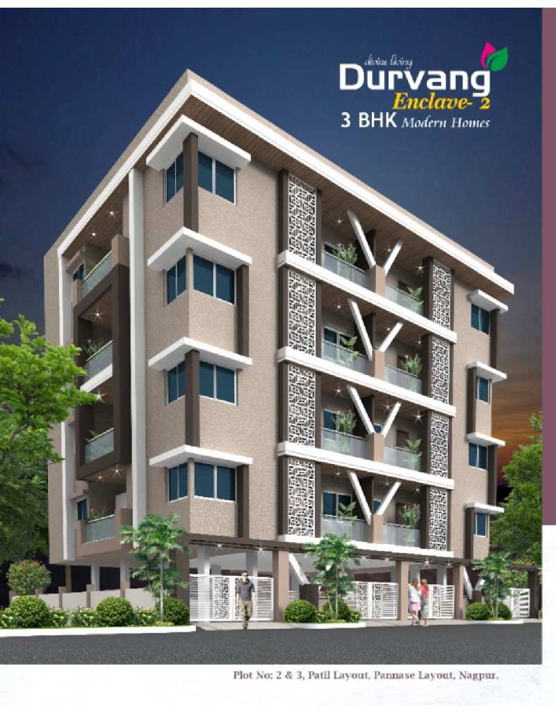 3 BHK Apartment 1575 Sq.ft. for Sale in Pannase Layout, Nagpur