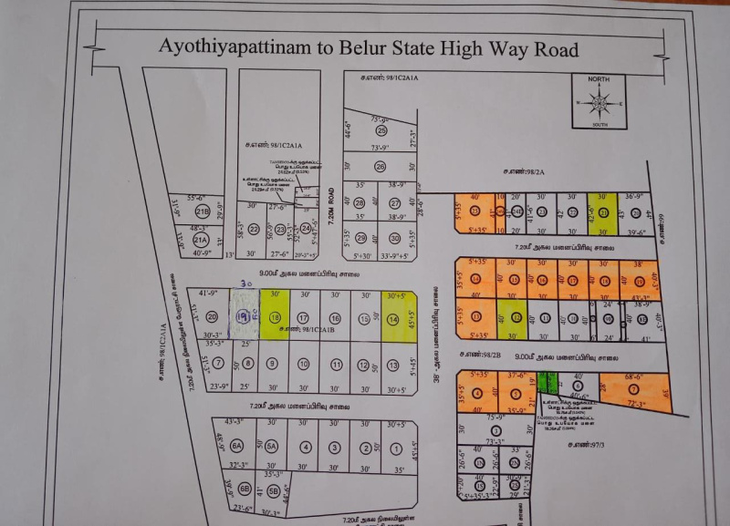  720 Sq.ft. Residential Plot for Sale in Ayothiyapattinam, Salem