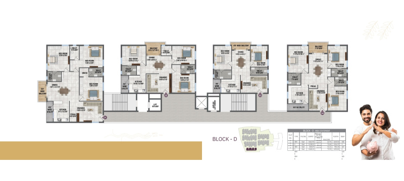 2 BHK Apartment 1170 Sq.ft. for Sale in Bahadurpally, Hyderabad