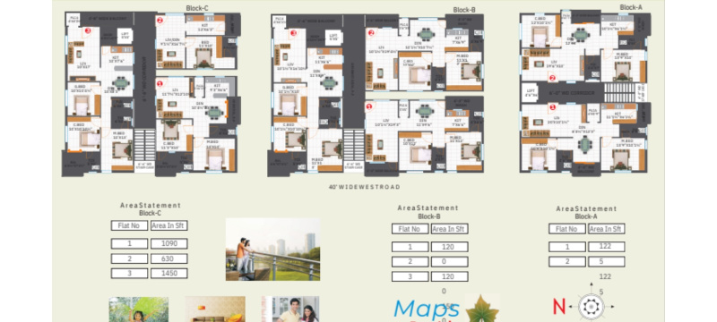 2 BHK Apartment 1200 Sq.ft. for Sale in Bachupally, Hyderabad