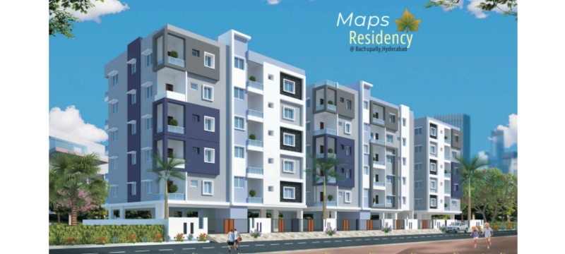 2 BHK Apartment 1200 Sq.ft. for Sale in Bachupally, Hyderabad