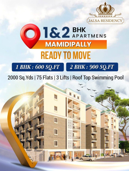 1 RK Apartment 560 Sq.ft. for Sale in Shamshabad, Hyderabad