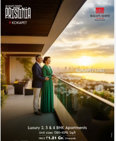 3 BHK 1730 Sq.ft. Apartment for Sale in Kokapet, Hyderabad