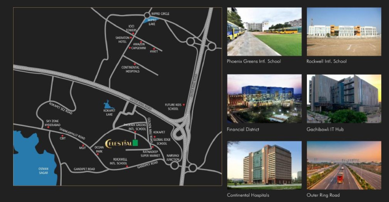 3 BHK 1645 Sq.ft. Apartment for Sale in Kokapet, Hyderabad