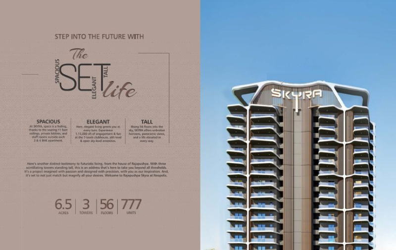 3 BHK 3140 Sq.ft. Apartment for Sale in Kokapet, Hyderabad