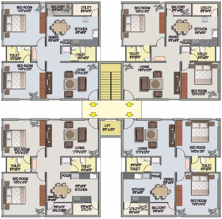2 BHK Apartment 1382 Sq.ft. for Sale in Nagasandra, Bangalore