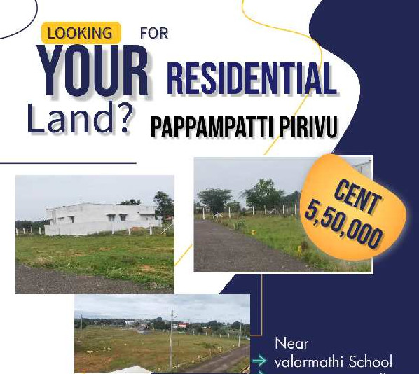 Residential Plot 1504 Sq.ft. for Sale in Pappampatti Pirivu, Coimbatore