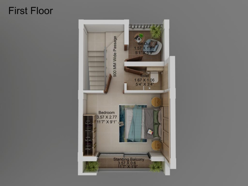 1 BHK Villa 650 Sq.ft. for Sale in Palghar East