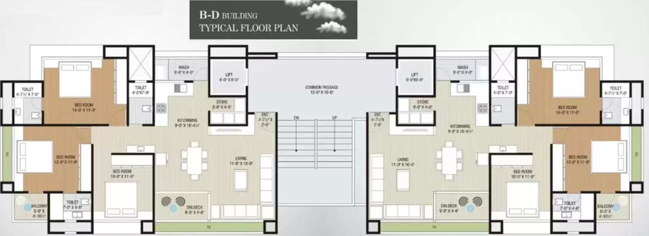 3 BHK Apartment 1900 Sq.ft. for Sale in Adajan, Surat