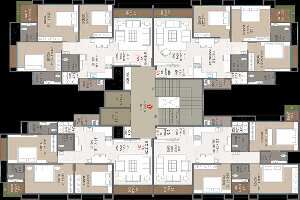 4 BHK Flat for Sale in Adajan, Surat