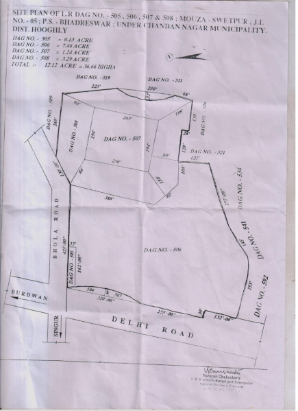  Commercial Land 12 Acre for Sale in Bhadreswar, Hooghly