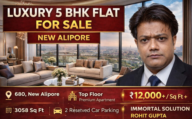 5 BHK 3058 Sq.ft. Apartment for Sale in New Alipore, Kolkata