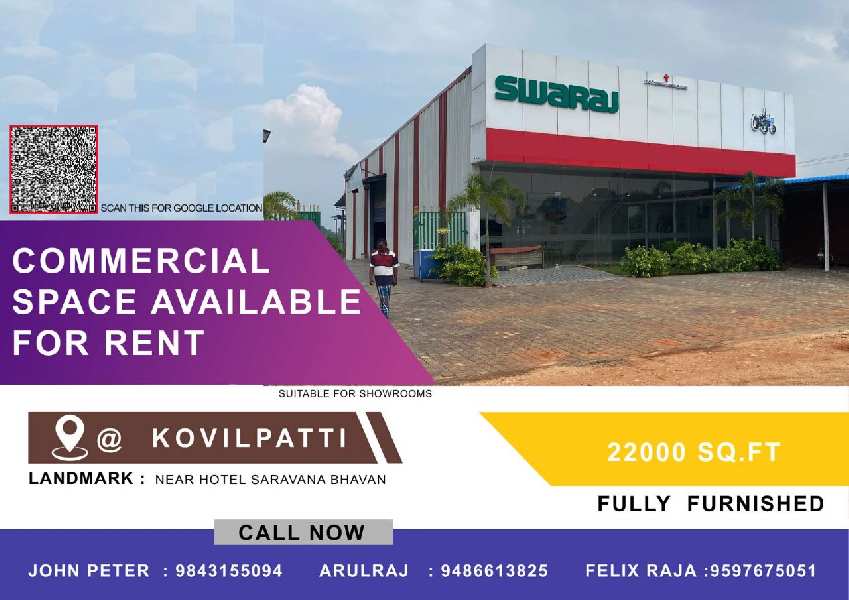  Showroom 18000 Sq.ft. for Rent in Rajiv Nagar, Kovilpatti, Thoothukudi