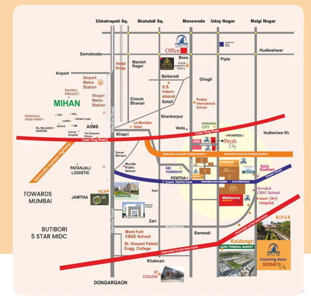  9023 Sq.ft. Residential Plot for Sale in Peotha, Nagpur