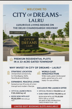  Residential Plot for Sale in Lalru, Mohali