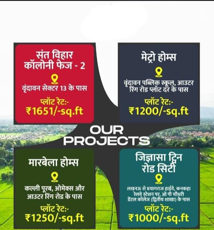  Commercial Land 1200 Sq.ft. for Sale in NH-2, Vrindavan
