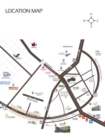3 BHK Apartment 1550 Sq.ft. for Sale in Airport Road, Zirakpur