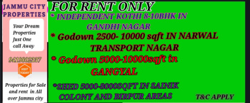  Warehouse for Rent in Narwal, Jammu