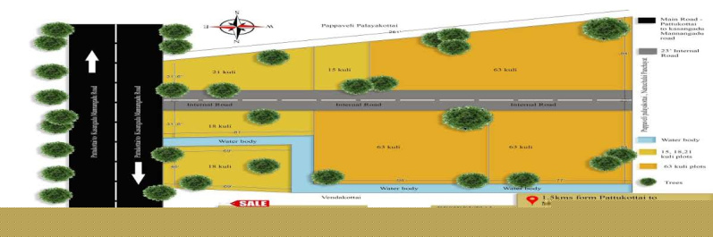  Residential Plot 1 Cent for Sale in Pattukkottai, Thanjavur