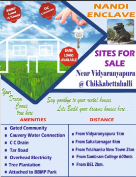  Residential Plot for Sale in Vidyaranyapura, Bangalore