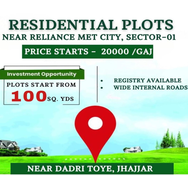  Residential Plot 100 Sq. Yards for Sale in Farrukhnagar, Gurgaon