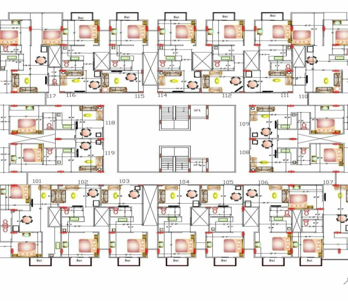 3 BHK Apartment 1400 Sq.ft. for Sale in Jakhya, Indore