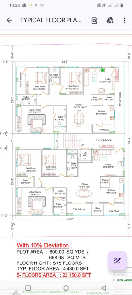 3 BHK 2210 Sq.ft. Apartment for Sale in Punjagutta, Hyderabad