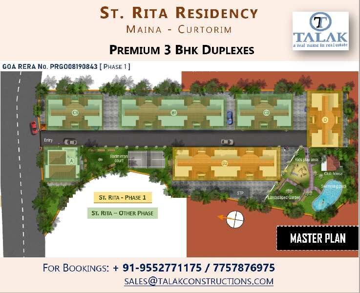 3 BHK Apartment 150 Sq. Meter for Sale in Curtorim, Goa