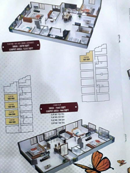 3.5 BHK Apartment 2078 Sq.ft. for Sale in Mancheswar, Bhubaneswar