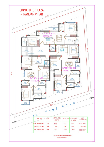 3 BHK Apartment 1625 Sq.ft. for Sale in Nandan Vihar, Patia, Bhubaneswar